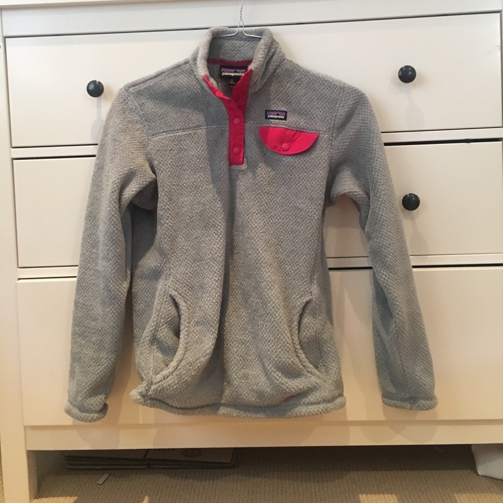 Patagonia Grey Button Up Jacket